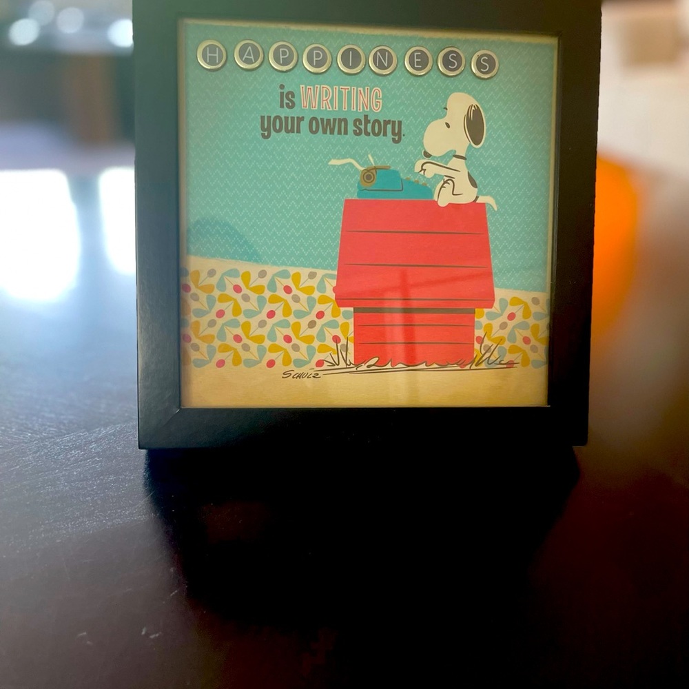 Snoopy framed art